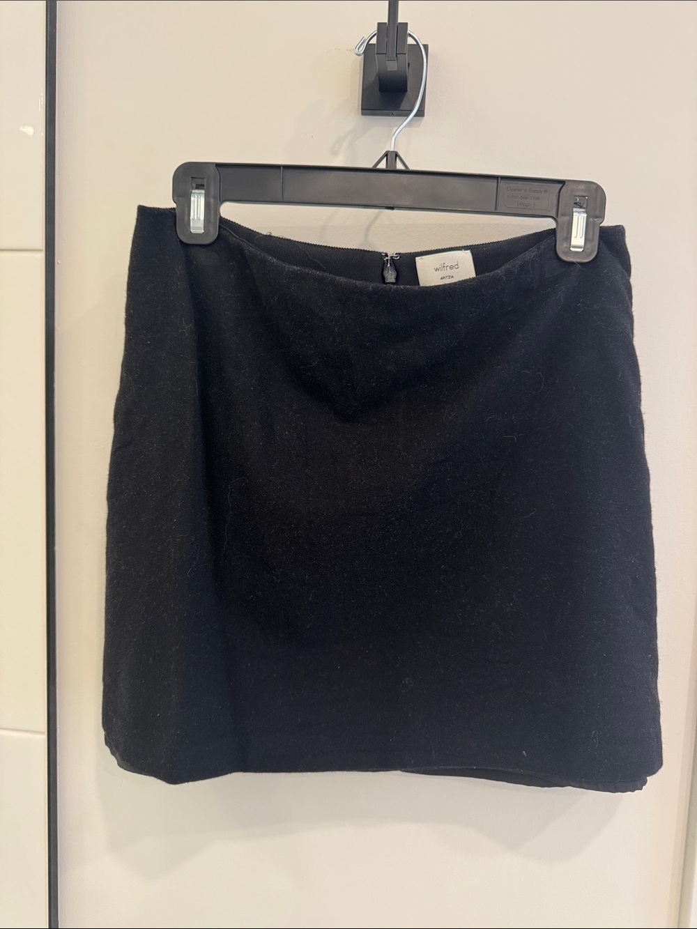 Wilfred Black Mini Skirt with Clean A-Line